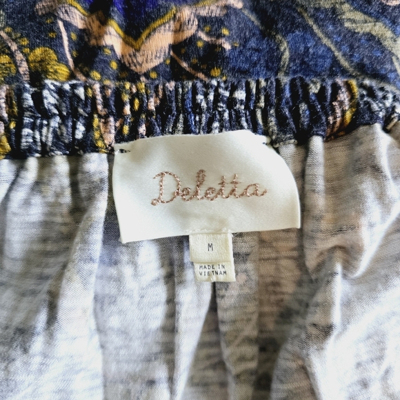 Anthro. Deletta Cold Shoulder Blouse - Picture 7 of 9